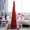 Creative Christmas products wool top Christmas tree retractable folding Christmas decorative tree ornament tree