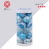 Christmas 6cm / 24 lake blue painted balls package Christmas Tree Pendant decorative ball