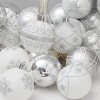 Christmas decorations 6cm / 24 silver painted balls package Christmas Tree Pendant decorative balls