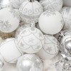 Christmas decorations 6cm / 24 silver painted balls package Christmas Tree Pendant decorative balls