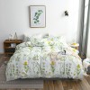 Home textile black and white plain tree leaf bedding three piece set