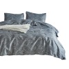 Style leaf 90g frosted printing source American size printed quilt cover home textile three piece set