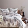 Style leaf 90g frosted printing source American size printed quilt cover home textile three piece set