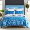 Style leaf 90g frosted printing source American size printed quilt cover home textile three piece set
