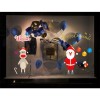 Hot Christmas decoration glue free static paste Christmas window window decoration Christmas shopping mall hotel layout