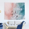 Decorative blanket tapestry Nordic ins blue ocean tapestry painting bedroom giant hanging cloth wall hanging custom