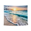 Decorative blanket tapestry Nordic ins blue ocean tapestry painting bedroom giant hanging cloth wall hanging custom