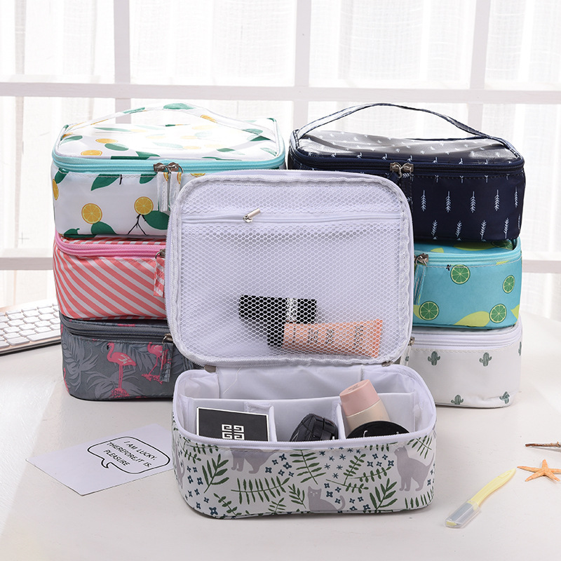 Korean multifunctional lazy Cosmetic Bag Travel Portable Wash Bag Girl storage box