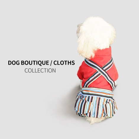 Tide brand dog clothes Fadou Teddy's new pet clothes winter plus cotton thick four-legged clothes factory direct sales	