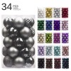 34 Christmas ball sets 4cm Christmas decorations Christmas tree decorative ball shaped ball
