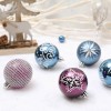 6cm / 24 blue purple painted ball set Christmas tree decorative ball gift christmas ball