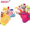 Storytelling parent-child interaction with music box finger puppet cartoon animal finger puppet glove plush toy