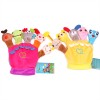 Storytelling parent-child interaction with music box finger puppet cartoon animal finger puppet glove plush toy