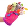 Storytelling parent-child interaction with music box finger puppet cartoon animal finger puppet glove plush toy
