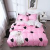Reactive printing four piece eyelash size bedding