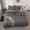 Reactive printing four piece eyelash size bedding