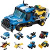Enlightenment building block 1801 storm gunship hot selling military eight-in-one intelligence building block toy