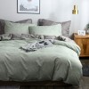 Bedding texture plain color quilt cover pillow case no bed sheet three sets