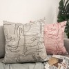 Simple pillow cover sofa stripe pillow cover Nordic home decoration cushion sticky linen cushion cover strip pillow