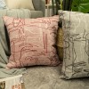 Simple pillow cover sofa stripe pillow cover Nordic home decoration cushion sticky linen cushion cover strip pillow