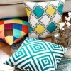 Ins style pillow cover modern geometry sofa pillow cushion cover office printed pillow cover