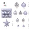 Christmas decorations Christmas tree hanger 18pcs Christmas electroplating ball heterosexual ball gift box tree top star set