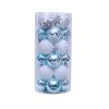 6cm / 24 white gold barrel painted Christmas Ball Christmas Tree Pendant decorative ball