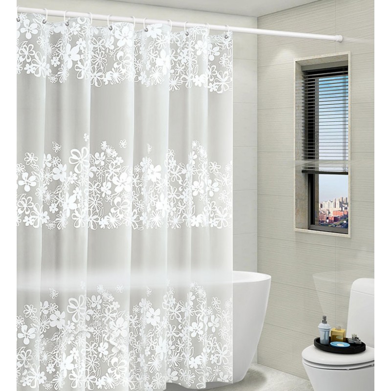 European waterproof and mould proof thickened shower curtain PEVA bathroom curtain bathroom waterproof curtain