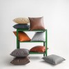 Pillow bedside soft bag Nordic PU leather pillow light luxury Technology cloth pillow car sofa pillow case