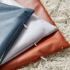 Pillow bedside soft bag Nordic PU leather pillow light luxury Technology cloth pillow car sofa pillow case