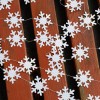 Gold silver white blue powder 4m small snowflake pull flower pull flag christmas new year winter theme party decoration