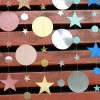 Golden onion powder champagne golden star wafer pull flower pendant party wedding celebration birthday celebration decoration