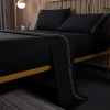 Solid embroidered Four Piece Bedding Set embroidery set