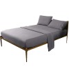 Solid embroidered Four Piece Bedding Set embroidery set