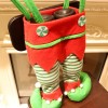 2021 Christmas wine bottle bag lovely Candy Bag with feet holiday decorations children's gift storage bag