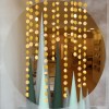 Shiny face glittering pink paper round drawing birthday party wedding window classroom bar party decoration supplies