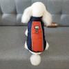 Pet clothes autumn winter cotton vest dog cotton coat two-color splicing coat cold proof and warm Teddy ski suit