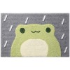 Cartoon high and low wool Home flocking floor mat door bathroom water absorption non slip foot mat door mat