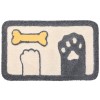 Cartoon high and low wool Home flocking floor mat door bathroom water absorption non slip foot mat door mat