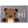 Cartoon high and low wool Home flocking floor mat door bathroom water absorption non slip foot mat door mat