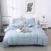 Bedding solid matte three piece set plain color can be matched with multi piece sheet, fitted sheet and pillow case