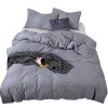Bedding solid matte three piece set plain color can be matched with multi piece sheet, fitted sheet and pillow case