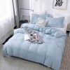 Bedding solid matte three piece set plain color can be matched with multi piece sheet, fitted sheet and pillow case