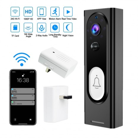 Doorbell smart home network device WiFi remote monitoring music bell M13 HD night vision visual doorbell