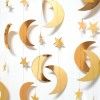 Mirror precious Blue Star Moon Flower flag Birthday wedding party kindergarten party decoration