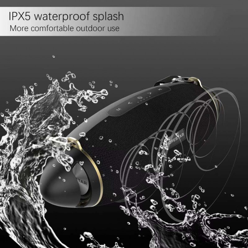 Hopestar H20 + outdoor Bluetooth speaker portable strap subwoofer super football Creative Sound