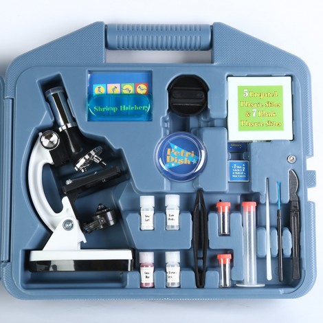 Children's microscope model 1200 times primary and secondary school students mini portable scientific experiment toy instrument material