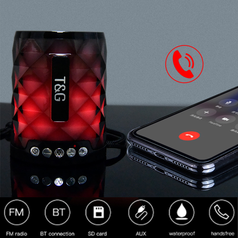 Tg155 colorful light wireless Bluetooth speaker outdoor portable card audio mini sports subwoofer