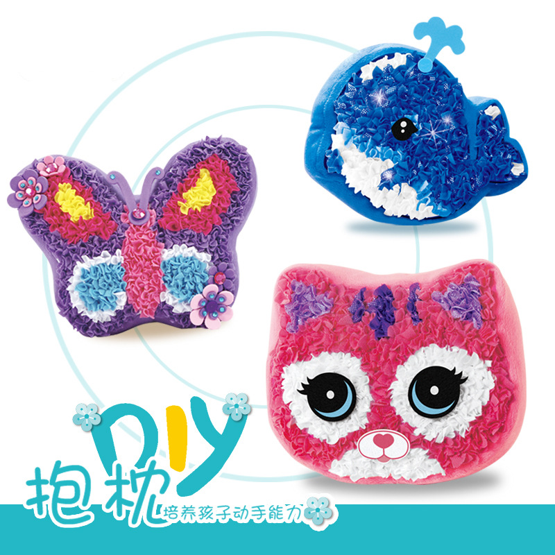 Children's handmade pillow dolls, plush three-dimensional dolls, pillow dolls, Poke Le diy material package issued on behalf of
