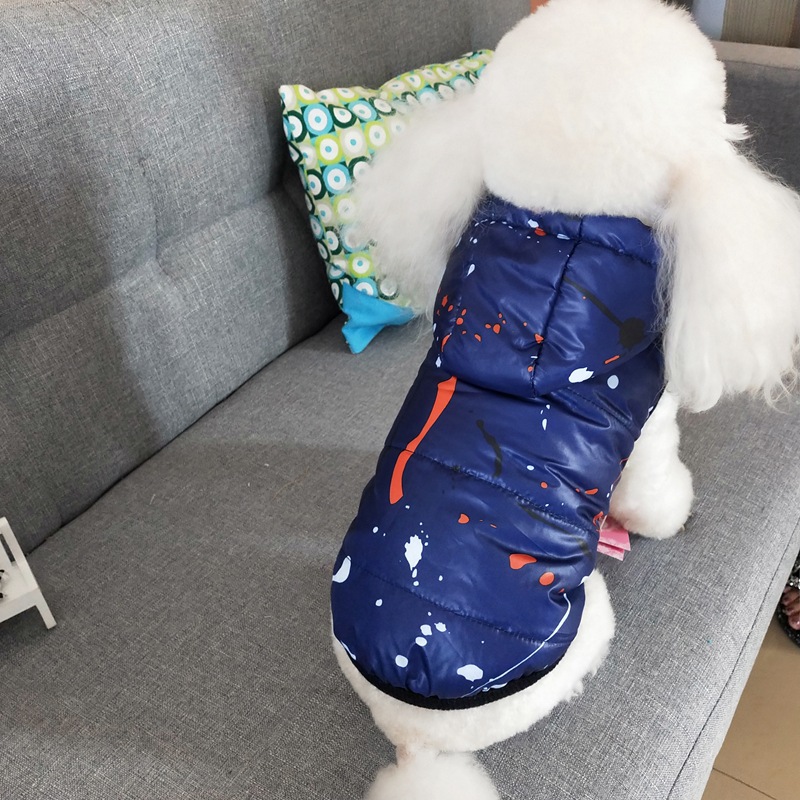 Pet cotton vest autumn winter plus cotton dog leisure warm down vest